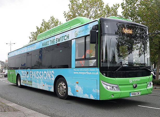 Newport electric bus