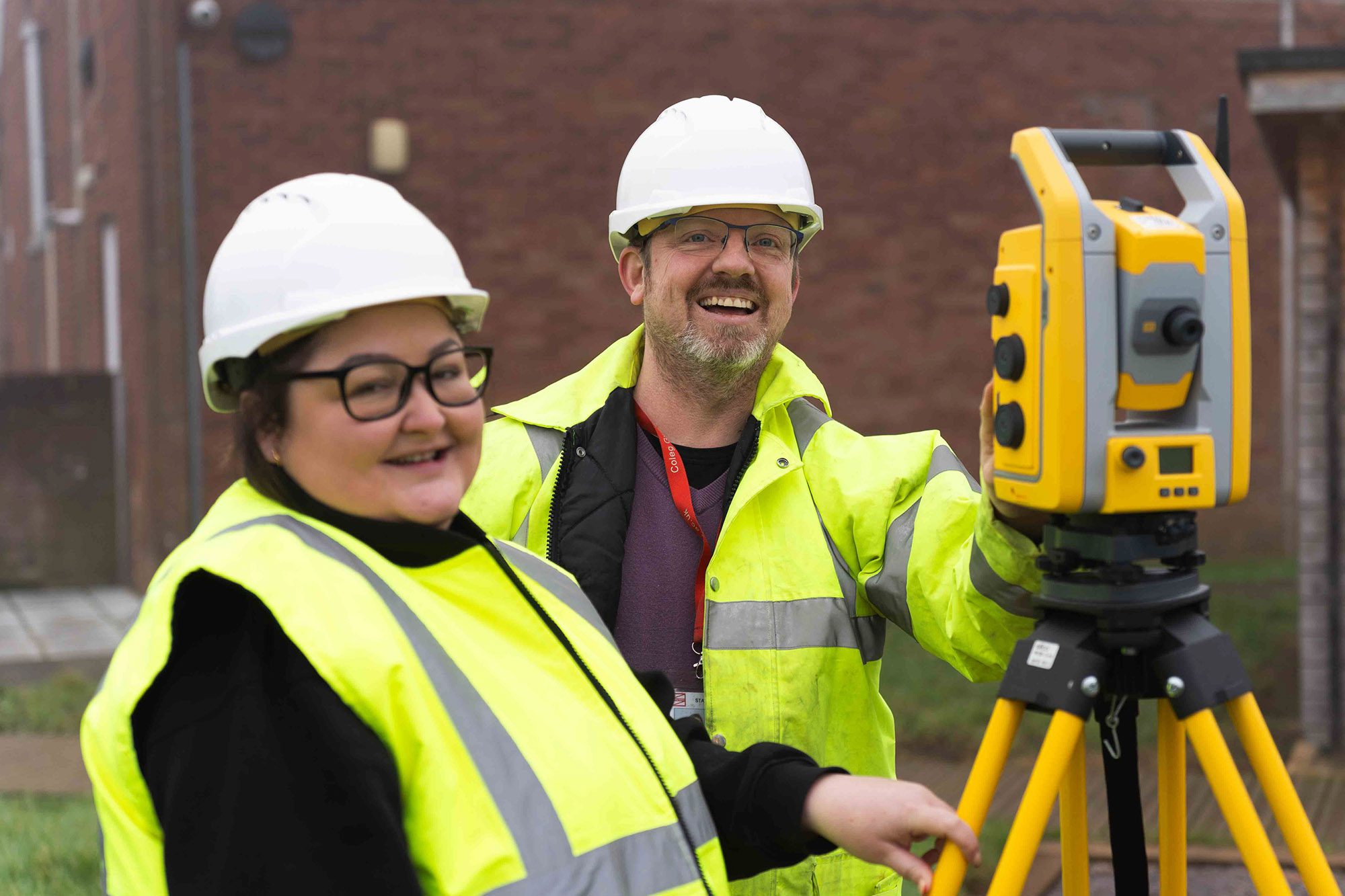 Student and learner wearing PPE