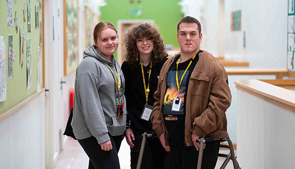 students smiling