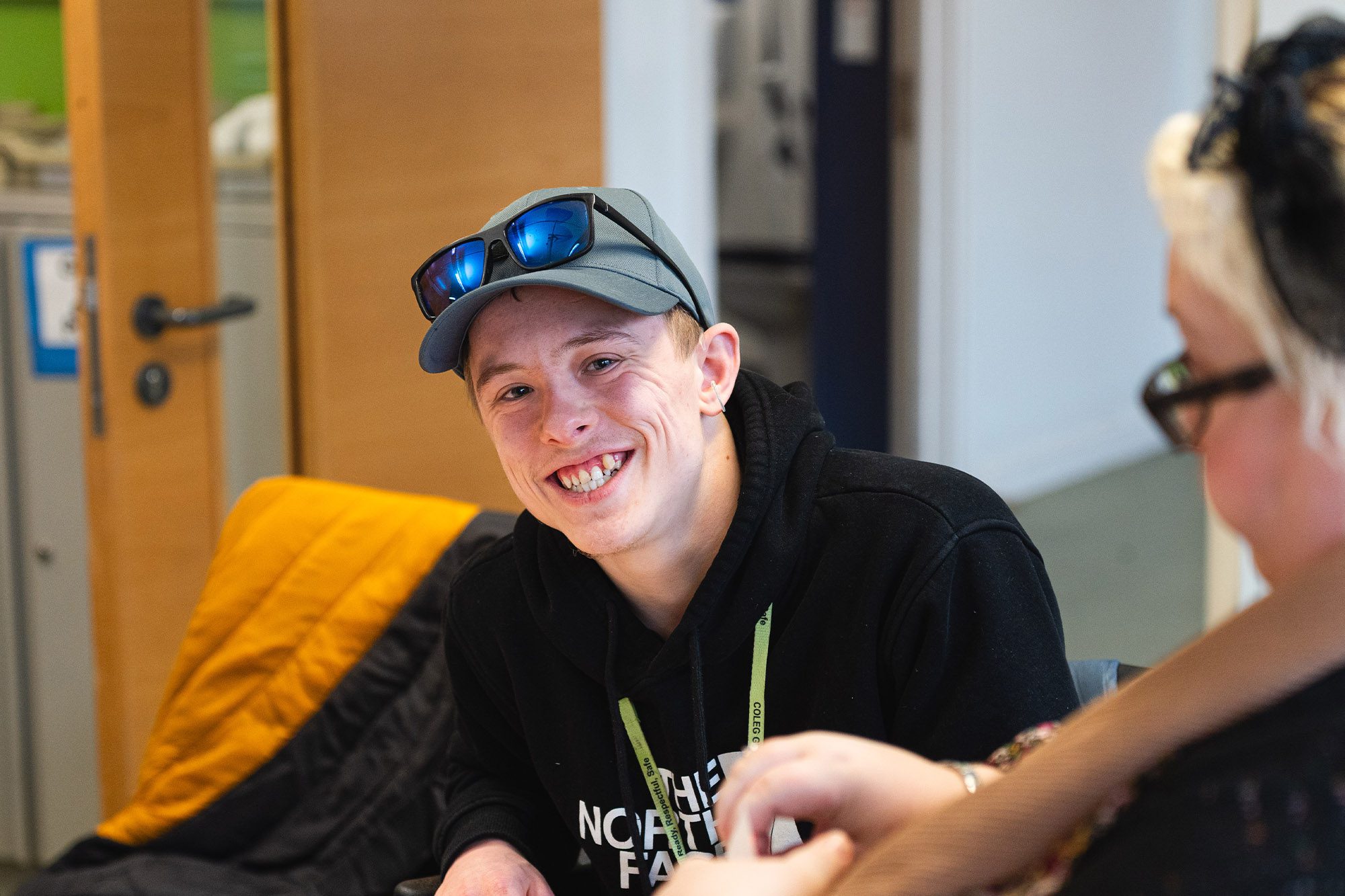 ILS student smiling in class