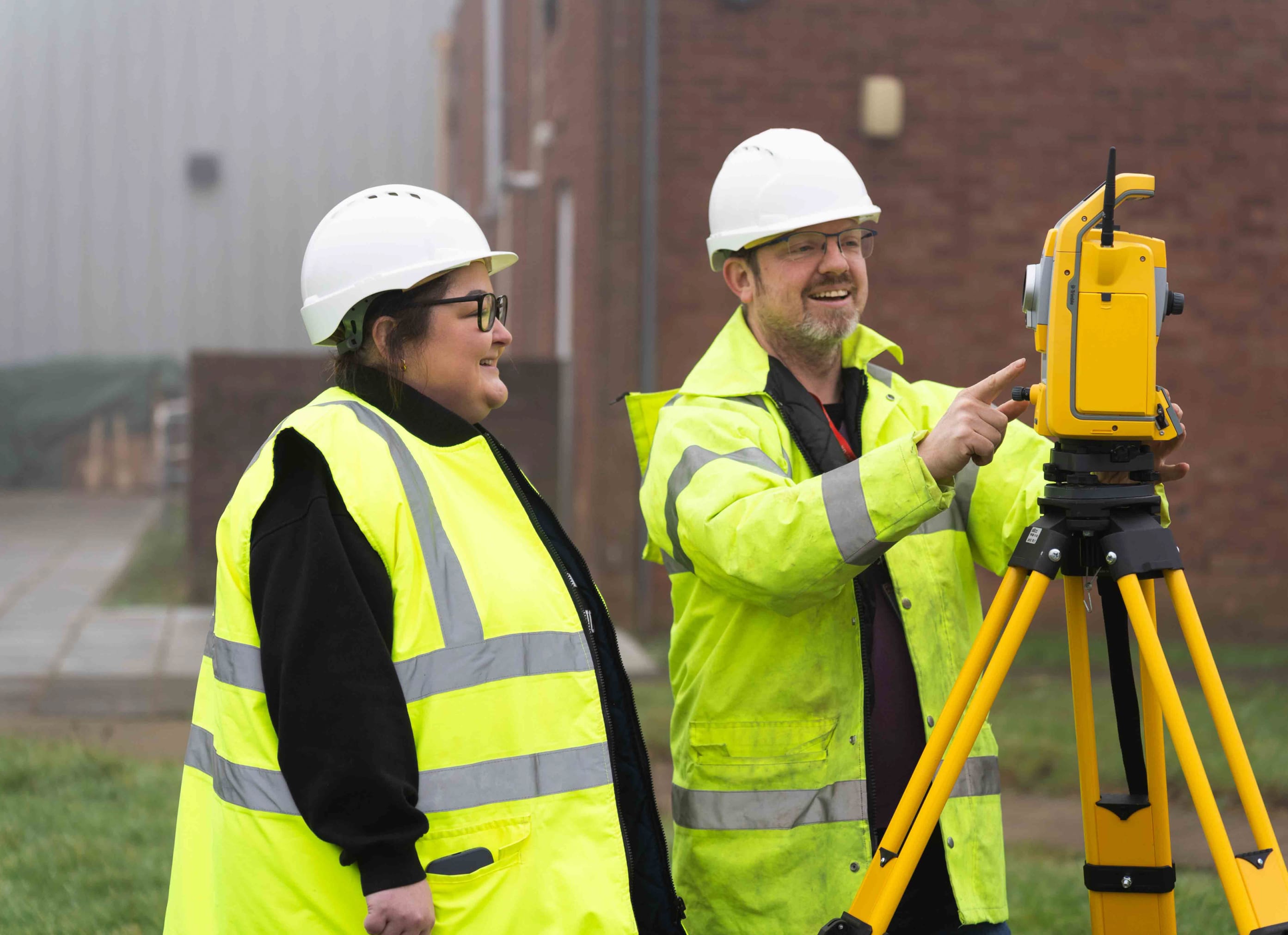 Student learning surveying techniques