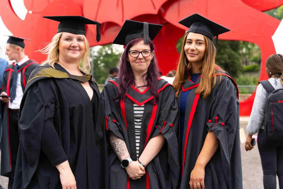 Students celebrating graduation at Celtic Manor